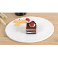 Haonai 10inch cake plate porcelain fruit plate white round dessert plate,dishwasher safe